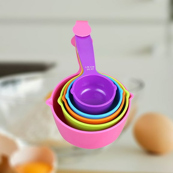 COSMOBETTY Measuring Spoons Plastic Home Cooks Baking Cooking 5Pcs