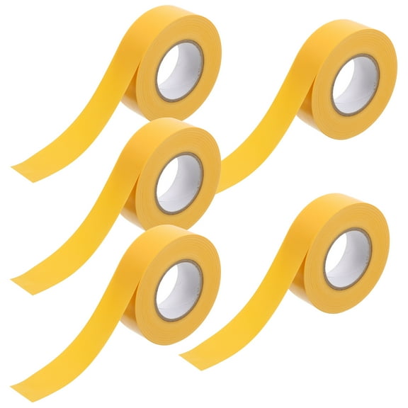 Worgeous 5pcs Flagging Tape Trail Identification Tape Hazard Tape Plastic Border Ribbon Non-adhesive Marking Tape Roll Hunting Safety Tape Trail Marking Tape Visible Marking Tape