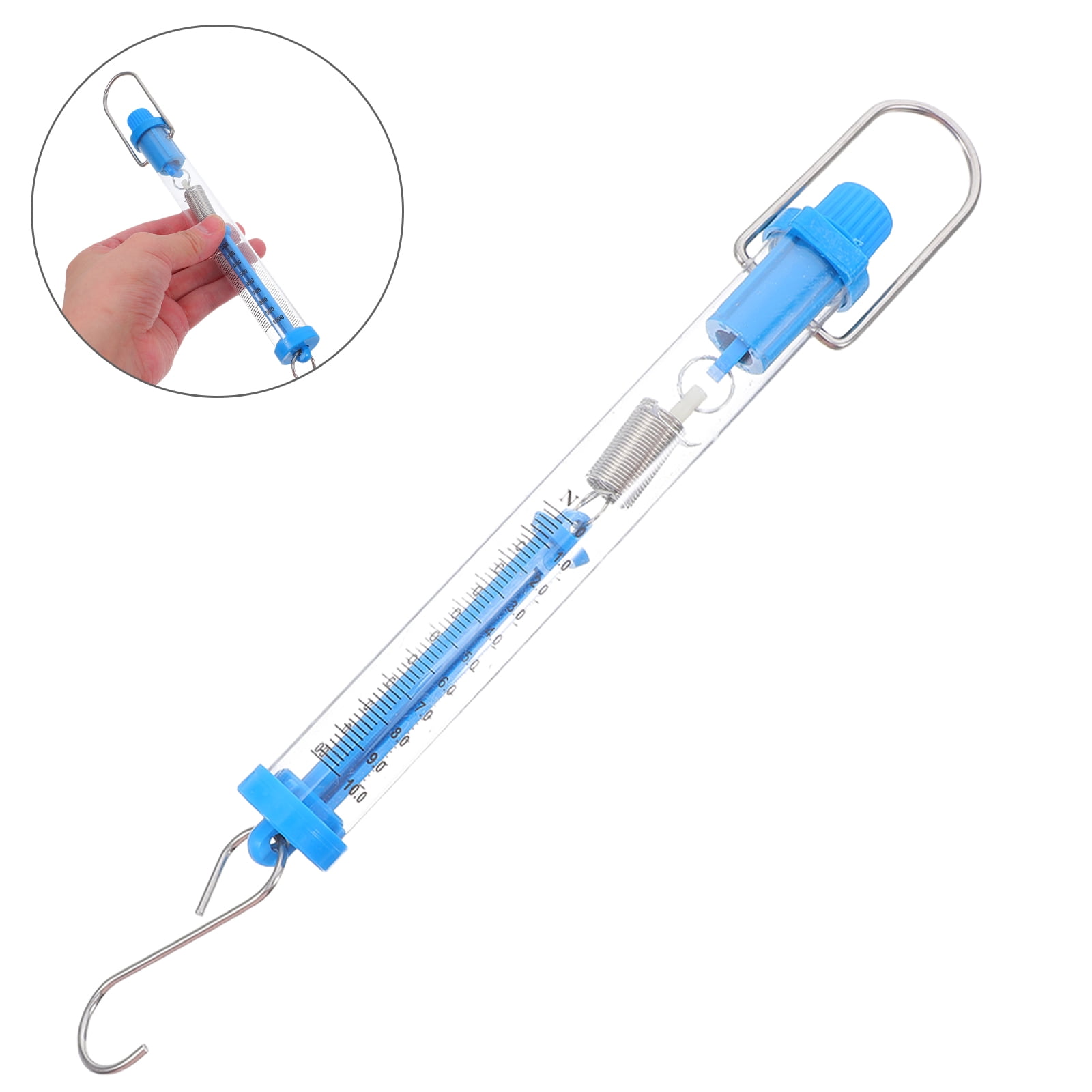 Worgeous 5pcs Hanging Spring Scale Transparent Plastic Body For Easy ...