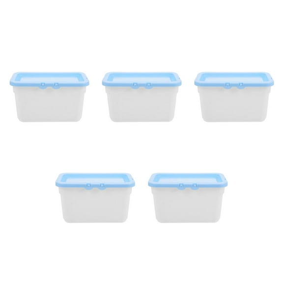 WHAMVOX Worgeous 5pcs Laundry Pod Storage Box with Lid for Laundry Room Organization and Dryer Sheets Container