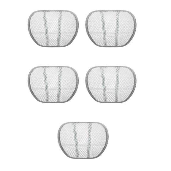 Worgeous 5pcs Lumbar Support Car Mesh Back Support Pad Ergonomic Comfortable Lower Pad for Car