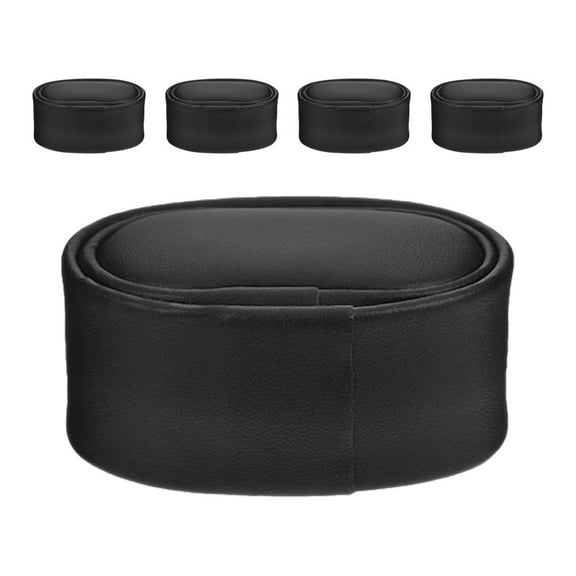 Worgeous 5pcs Pu Leather Automatic Watch Winder With Watch Pillow Inserts Effortless Watch Movement Protects For Home Office Travel