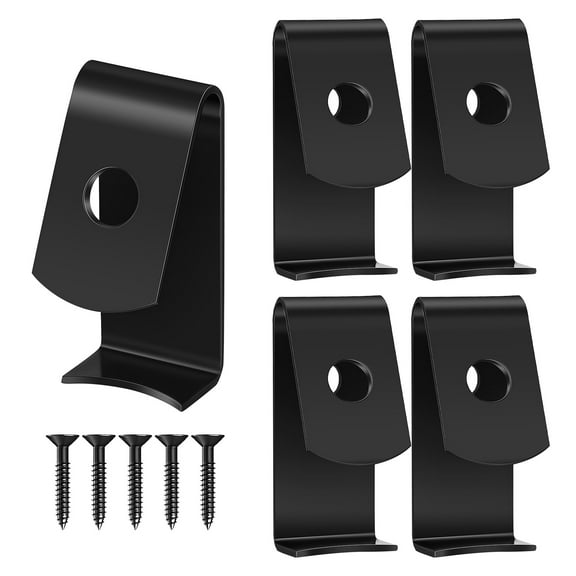 Worgeous Set of 5 Terracotta Pot Hooks for Hanging Flowerpots, Clay Pot Hanger Clips with Screws, Wall Mount Decorative Hooks