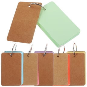 HOOWIFFY 6-Pack Blank Flashcards for Back to School, Notes, Messages, Travel, Study and Memo Card Use