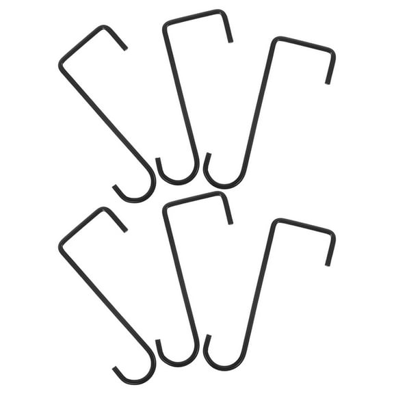 SEWCHICS Iron Tree Hanger for Bird Feeder Black 6Pcs 6.0X3.3X0.2In