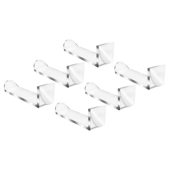 Worgeous 6 Pcs Adhesive Sticky Hat Storage Baseball Cap Hanger 17.00X5.00X5.00CM