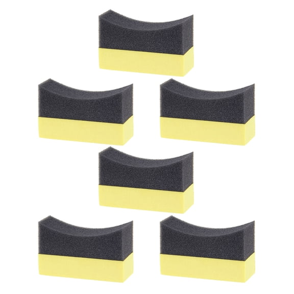Worgeous 6 Pcs Car Washing Supplies Glass Sponges Wax Pads Waxing Dryer