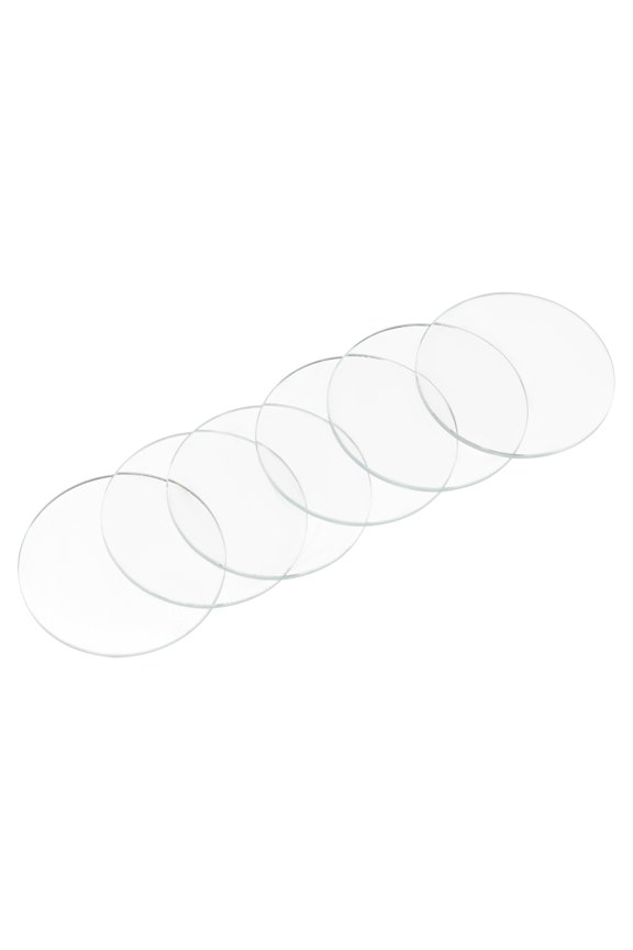 6-Pack Transparent Crystal Replacement Watch Lens Glass for Watch Repair
