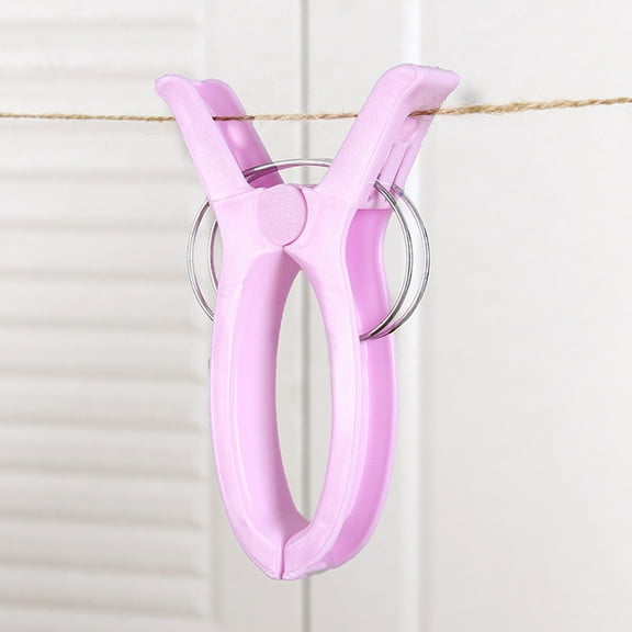 WORGEOUS large clothespin Clips Plastic Windproof Household Users for Drying Clothes 6pcs
