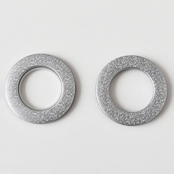 Worgeous 6 Pcs Curtain Plastic Grommets Gold Rings Curtains Light Grey