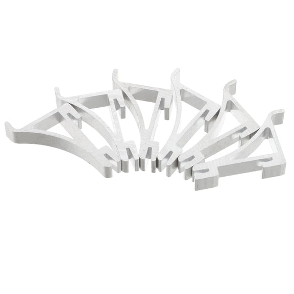 Worgeous 6 Pcs Fridge Truck Heaters Refrigerator Shelf 3.70X2.60X0.80CM Silver