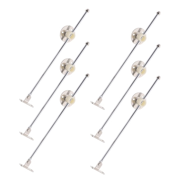 Worgeous 6 Pcs Gold Door Posts Bookcase Books Cabinet Support