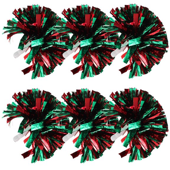 RENACLIPY 6pcs Portable Multi-Colored Cheerleading Props Set for Dance Performance and Team Spirit Enhancement