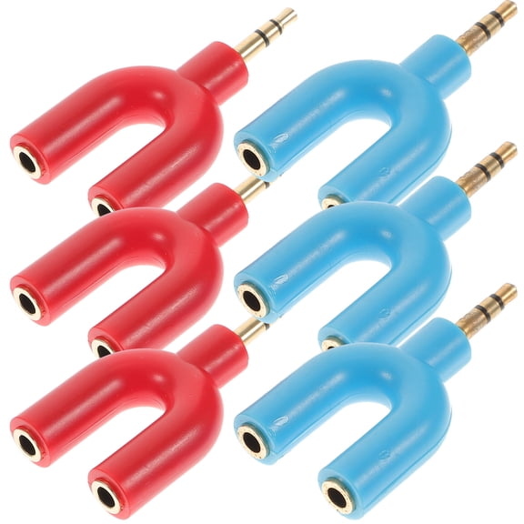 RENACLIPY Compact No Oxygen Copper Headphone Y Splitter 6pcs for Couples Tablet Use