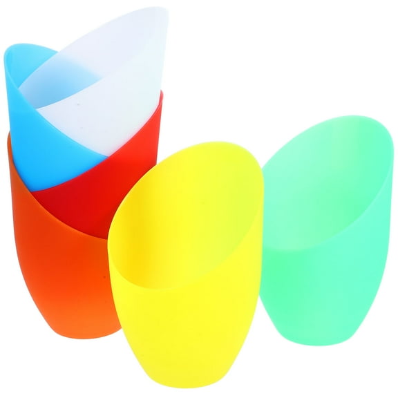 RENACLIPY 6pcs Retro Barrel-Shaped Plastic Lampshades for Light Diffusion, Vintage Style Lamp Covers