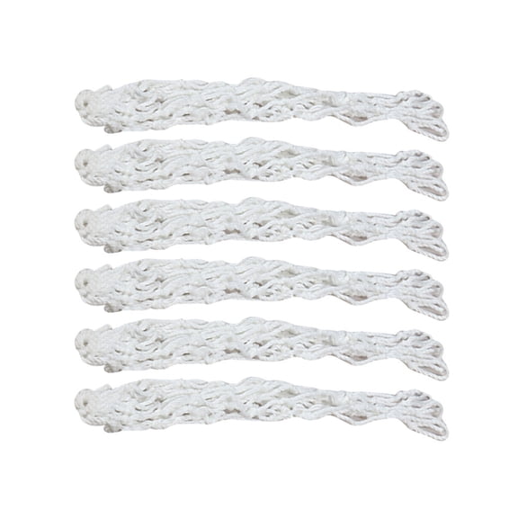 Worgeous 6 Pcs Replacement Billiards Pocket Pockets Pool Table Mesh Bags White