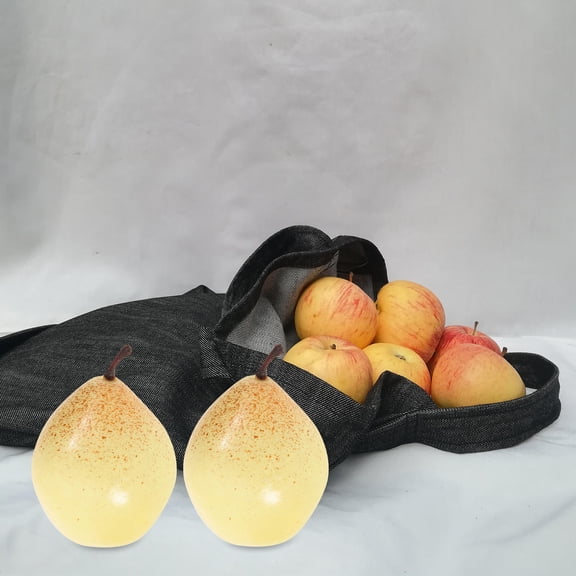 WHAMVOX 6Pcs Foam Artificial Pear Model for Photo Props and Table Decoration