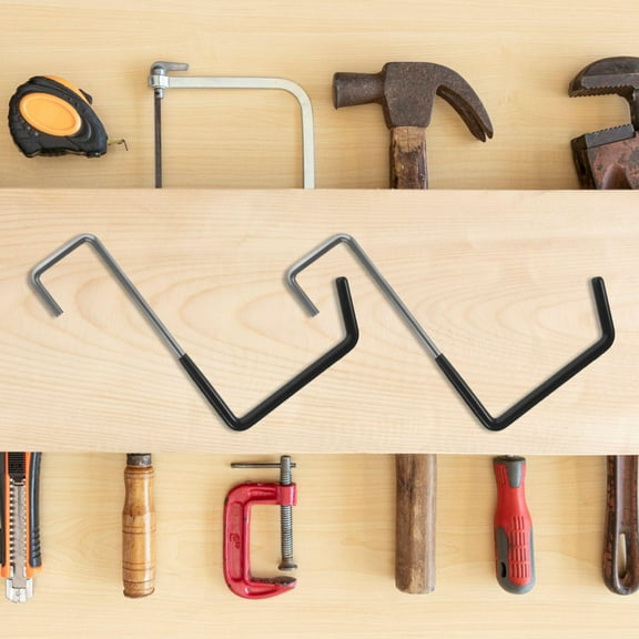 SWETRACE Wall Hangers Garage Hooks Black Iron 6Pcs