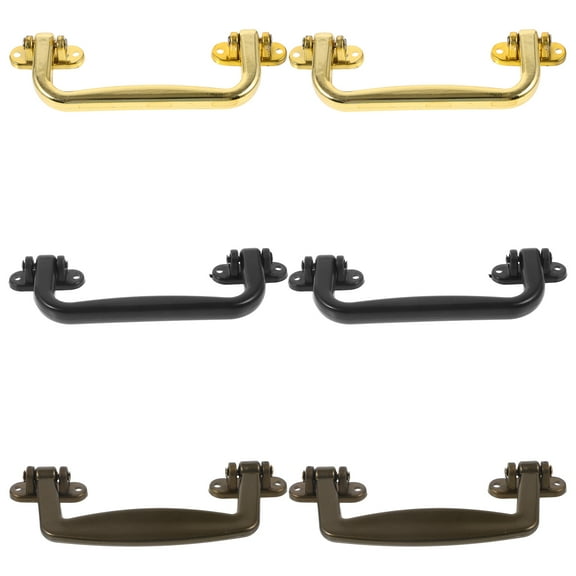 Worgeous 6 Pcs Suitcase Handles for Cabinets, Kitchen Boxes, Shirt Boxes, and Presents