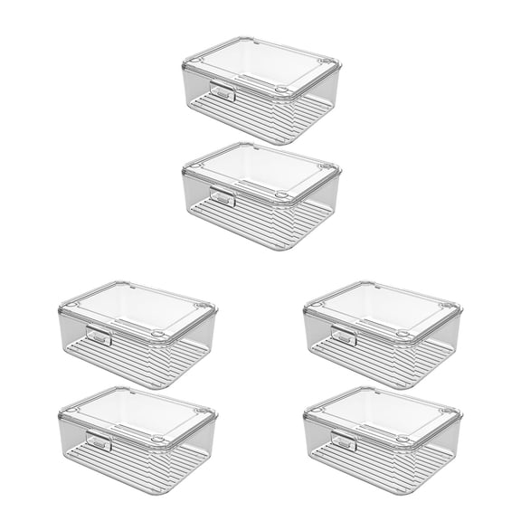 WHAMVOX Transparent Card Storage Box - Ample Space, Protective, and Versatile Organizer
