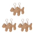 thumbnail image 1 of Worgeous 6 pcs Pu Animal Key Ring Hanging Dog Charm Key Ring Ornament Cartoon Keychain Decorations Dog Keychain Bag Backpack Hanging Decors, 1 of 8