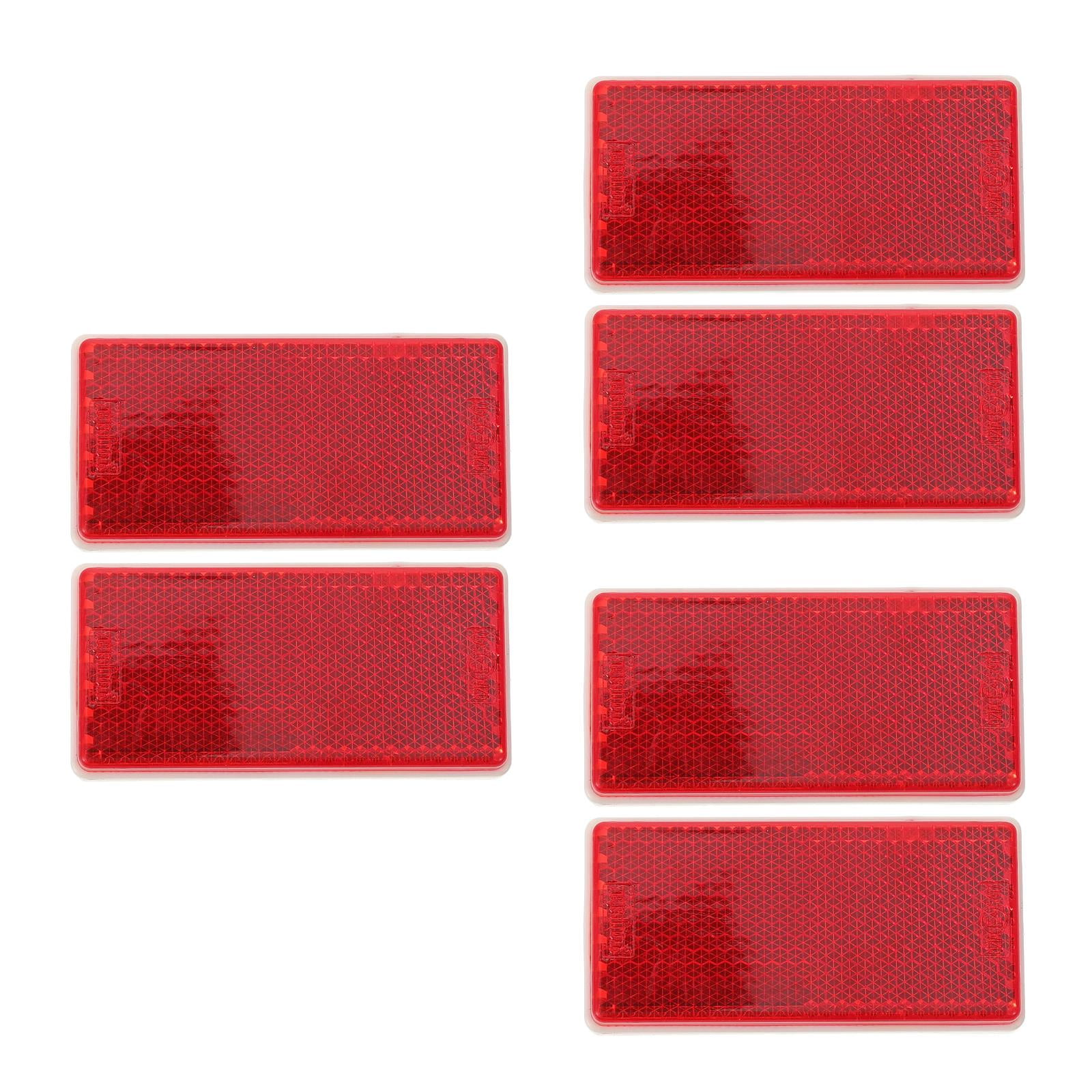 Worgeous 6 pcs Universal Reflective Strips For Cars Trailers and Trucks Splashproof Reflectors For Enhanced Nighttime Safety And Visibility
