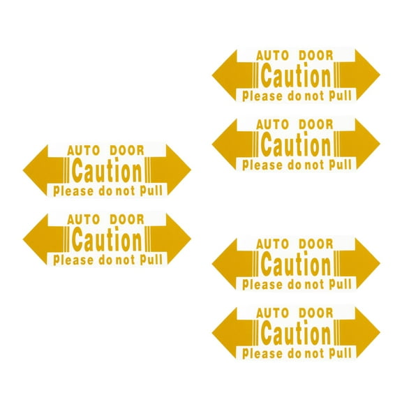 Worgeous 6 pcs  Vehicle Door Open Warning Stickers Safety Sticker Car Door Open Sticker Caution Sticker Decal Car Safety Warning Decal Door Open Warning Decal