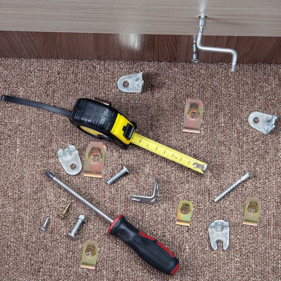 Worgeous 60 Pcs Cleat Nut Automotive Clips Body Parts Panel Fasteners Golden