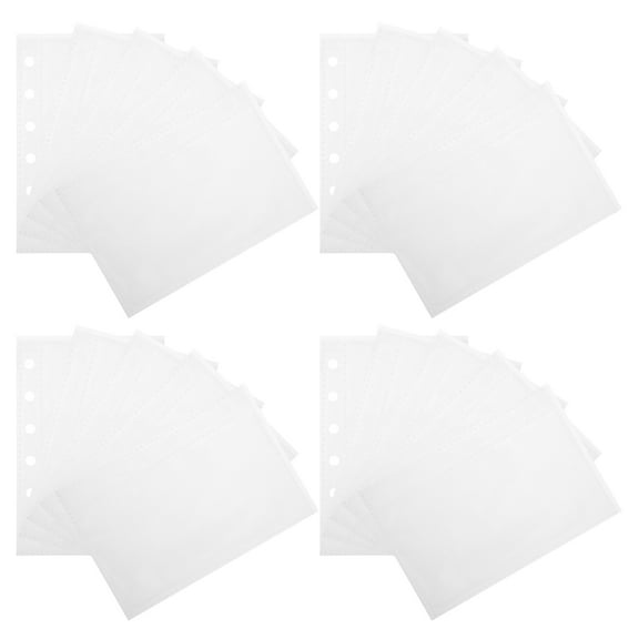 60pcs Clear Waterproof Page Protectors 14x12 5cm Scrapbook Refill Sheets Plastic Binder Sleeves Office Supplies
