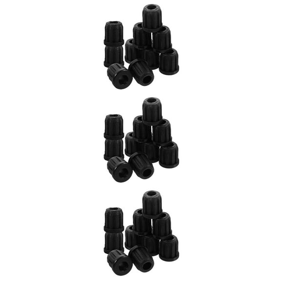 Worgeous 60 Pcs Small Wheel Sockets Swivel Caster Stem Sleeves Caster Socket Inserts for Chair Feet