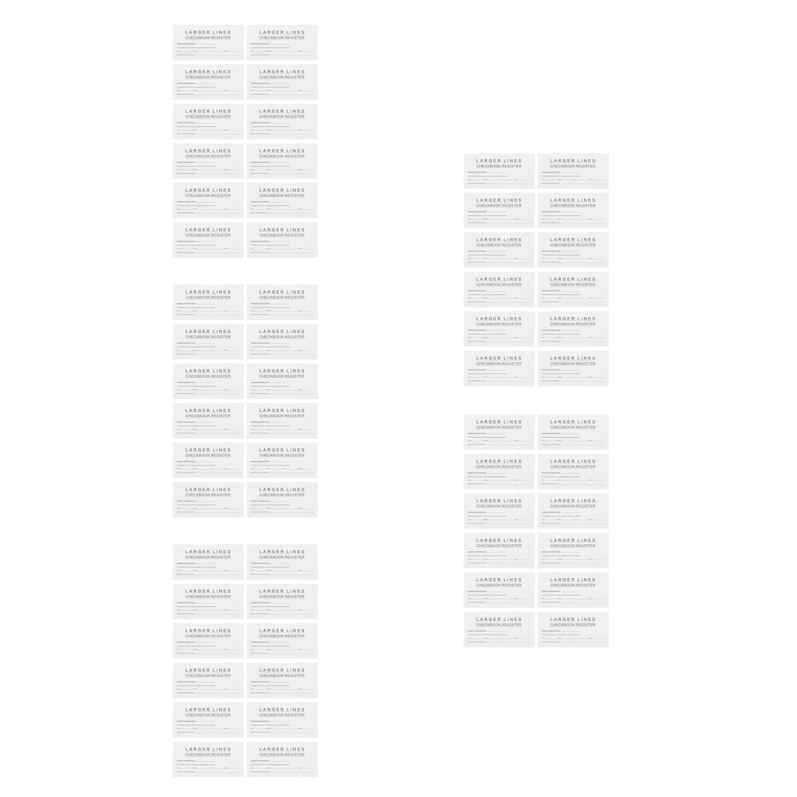 Worgeous 60 pcs Checkbook Register Check Registers Personal Checkbook ...