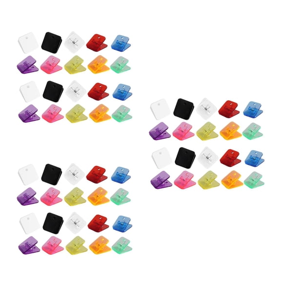 Worgeous 60 pcs  Cute Paper Clips Reusable File Clamps Reusable Photo Clamps Medium Binder Clips Small Paper Clips Binder Clips Large Office Supplies For Women