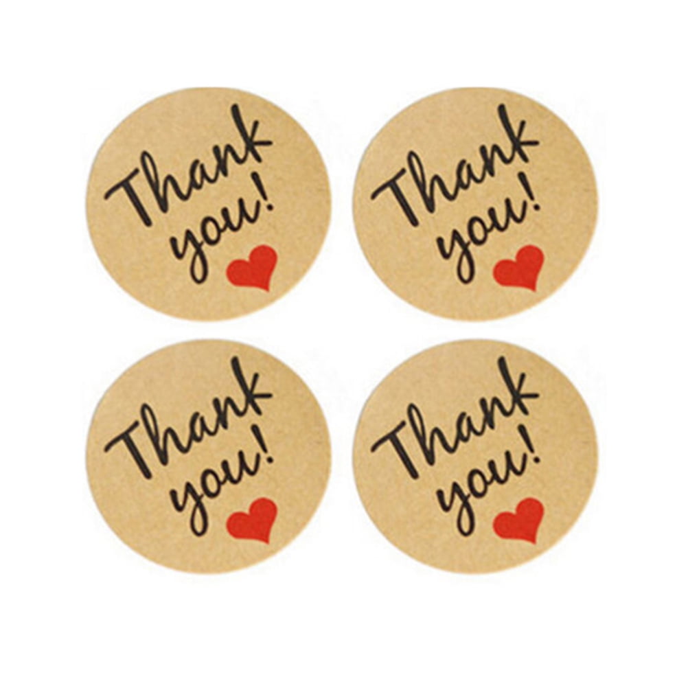 Worgeous 600 Pcs Gold Thank You Stickers Not Easy to Fade Handmade ...