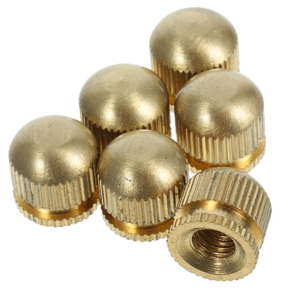 Worgeous 6Pcs Ceiling Light Screw Nuts Cap Round Metal for Home Renovation