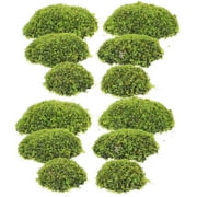 SEWCHICS Decorative Moss Stones Foam Plastic 12Pcs 3.5x3.1x1.2in