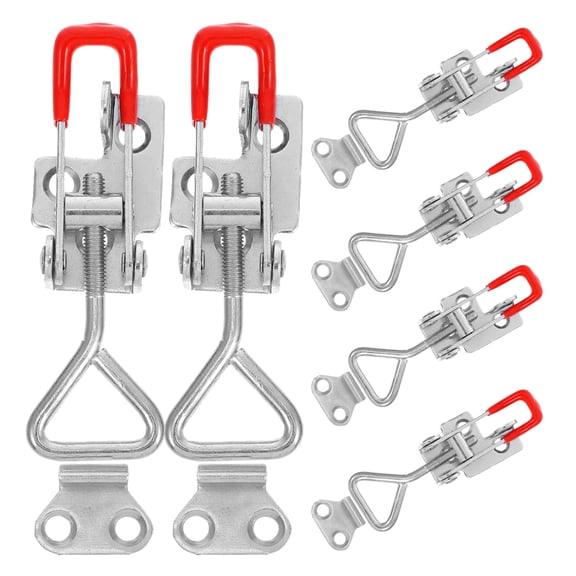 SEWCHICS Adjustable Door Latch Toggle Latch Clamp Iron 6Pcs for Cabinet and Wooden Box