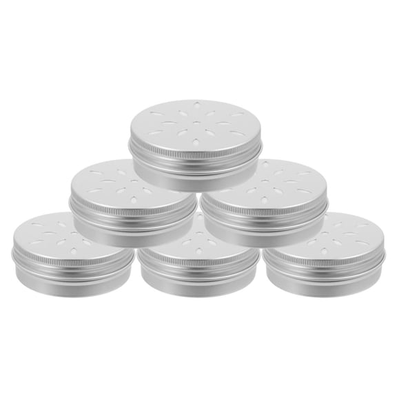 Worgeous 6pcs Aluminum Packaging Box With Hollow Thread 60 ml For Dog Scent Training Versatile Use For Cosmetics Skincare And Medicine Lightweight Enhances Product Image