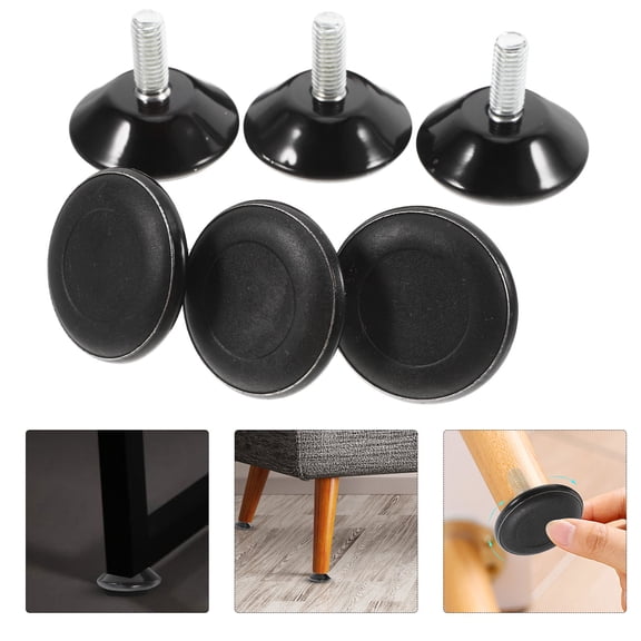 Worgeous 6pcs Furniture Feet Adjusters Heavy Duty Screw In Levelers For Workbench Table Chair And Cabinet