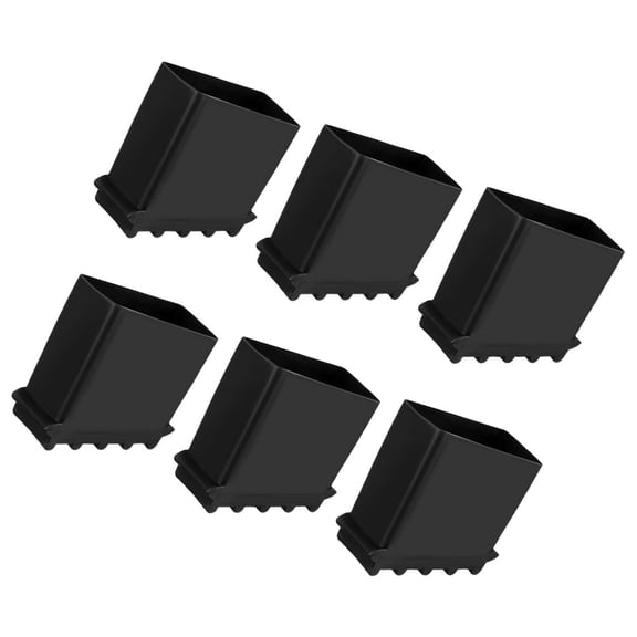 SEWCHICS Ladder Foot Covers Black Rubber 6Pcs 2In