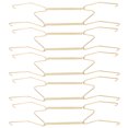 thumbnail image 1 of Invisible Wall Plate Hangers for Decorative Use Golden Steel W Shaped Design 6 Pieces, 1 of 8
