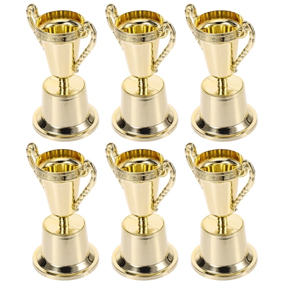 HOOWIFFY competition trophy Trophy Ornaments Golden 6pcs for Event Organizers