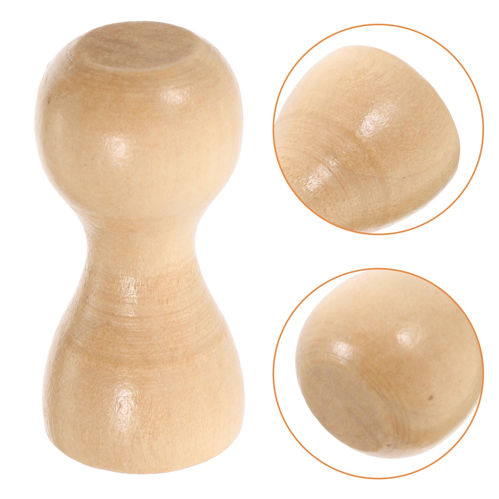Worgeous 6pcs Wooden Shaker Peg Screw-On Diy Row Hook Unfinished Wood ...