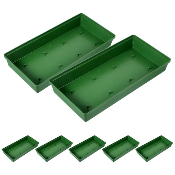 Worgeous  7 Pcs Flower Arranging Pin Plate Square Foam Blocks for Flowers Green
