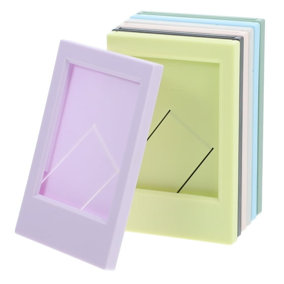 Worgeous 7Pcs Color Mini Frames Assorted Color ABS PP For Office Decoration Home Use Women Men