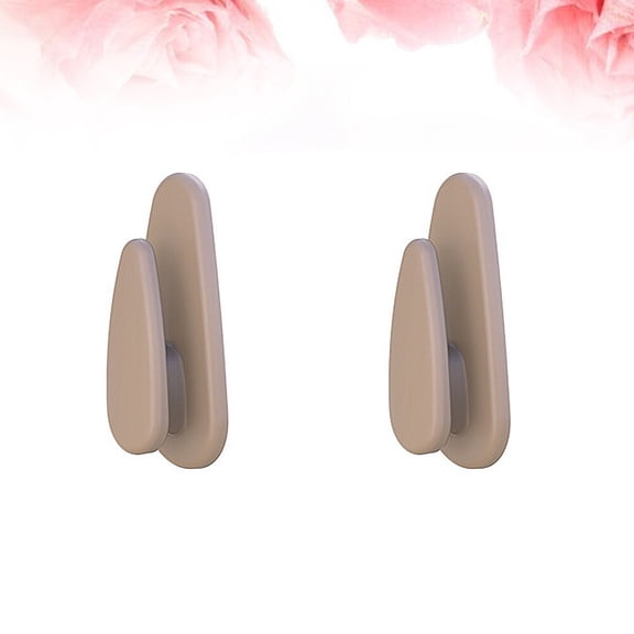 Worgeous Car Handbag Hook Beige 8Pcs 1.7x0.7in