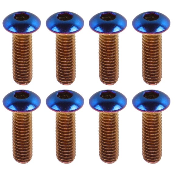 Worgeous 8 Pcs Colorful Bolts Modified Steering Wheel Screws 1.90X0.90X0.90CM