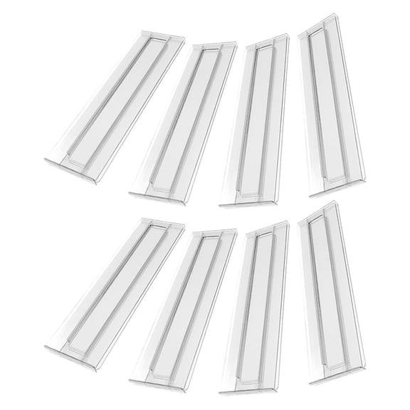 Worgeous  8 Pcs Drawer Divider Separators for Dresser Anti-collision Door Plug Office Transparent