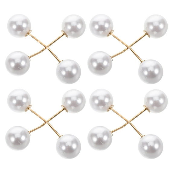 Worgeous 8 Pcs Fashionable Bead Brooch Pin Anti-Exposure Safety Pin Decorative Pin For Dresses Stylish Safety Brooch Pin For Scarves And Sweaters