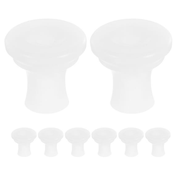 Worgeous 8 Pcs Float Valve Seal Computer Mouse for Carpal Tunnel The Wire White