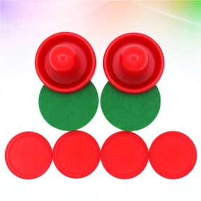 Worgeous 8 Pcs Hockey Accessories Hover Puck Table Putter Red